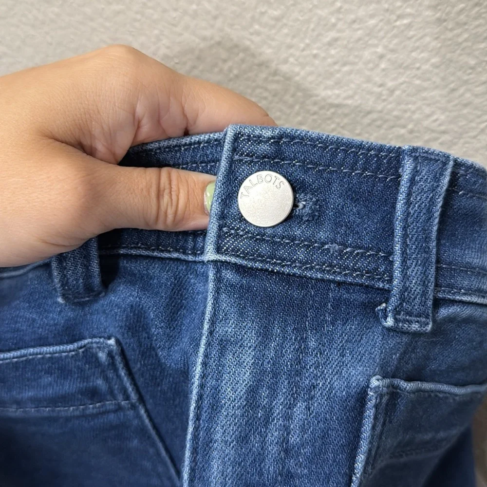 Talbots Petite Blue Denim Sailor Shorts